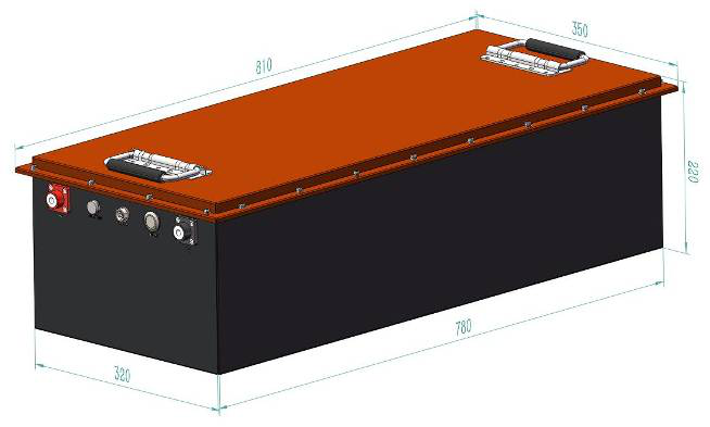 76.8V 100Ah Golf Cart Battery