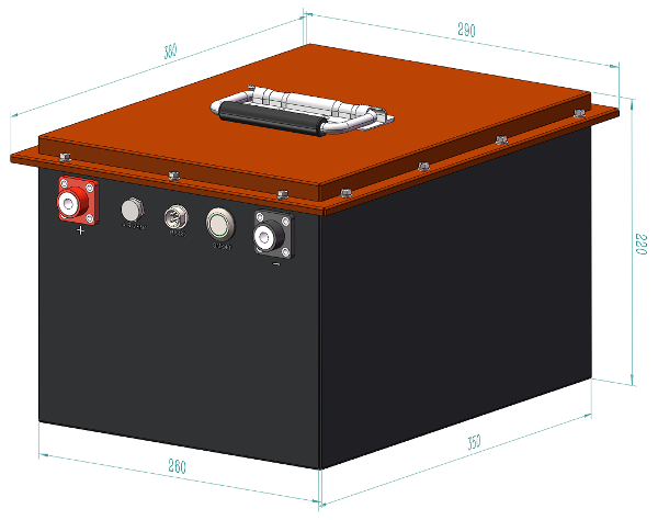 51.2V 50Ah Golf Cart Battery