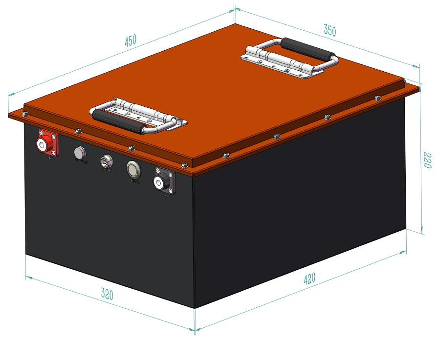 38.4V 100Ah Golf Cart Battery